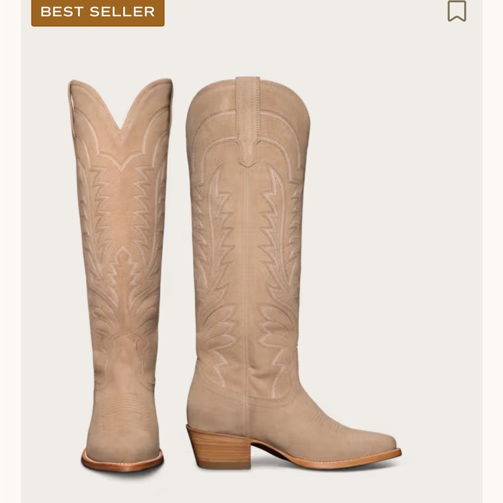 Tecovas Tan Heeled Boots